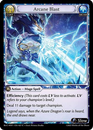 Arcane Blast (027) [Guo Jia Re Collection Heavens Favored] Grand Archive Single Weebs of the Shore