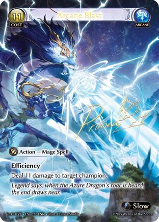 Arcane Blast (CSR) (027) [Guo Jia Re Collection Heavens Favored] Foil Grand Archive Single Weebs of the Shore