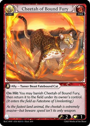 Cheetah of Bound Fury (023) [Guo Jia Re Collection Heavens Favored] Grand Archive Single Weebs of the Shore