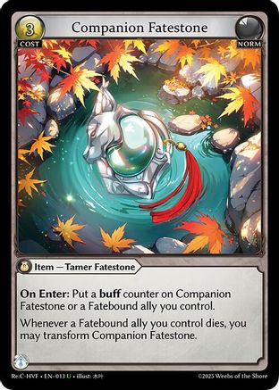 Companion Fatestone (013) [Guo Jia Re Collection Heavens Favored] Grand Archive Single Weebs of the Shore