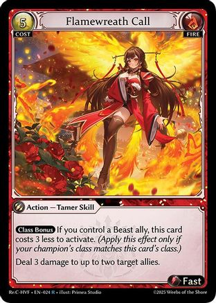 Flamewreath Call (024) [Guo Jia Re Collection Heavens Favored] Grand Archive Single Weebs of the Shore