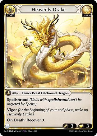 Heavenly Drake (029) [Guo Jia Re Collection Heavens Favored] Grand Archive Single Weebs of the Shore