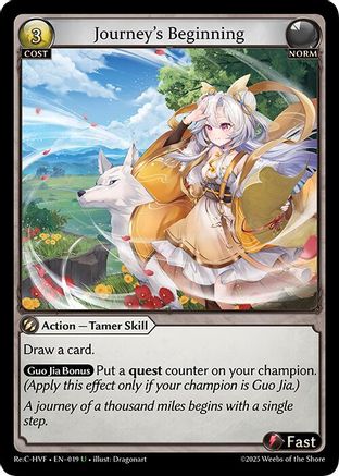 Journey's Beginning (019) [Guo Jia Re Collection Heavens Favored] Grand Archive Single Weebs of the Shore