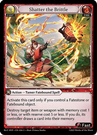 Shatter the Brittle (026) [Guo Jia Re Collection Heavens Favored] Grand Archive Single Weebs of the Shore