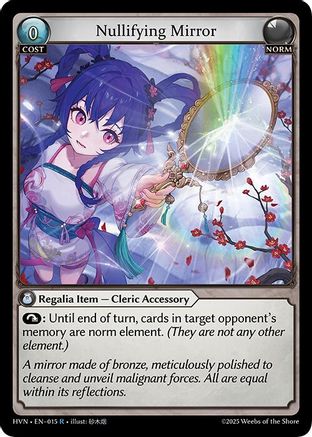 Nullifying Mirror (015) [Abyssal Heaven] Foil Grand Archive Single Weebs of the Shore