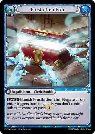 Frostbitten Etui (022) [Abyssal Heaven] Foil Grand Archive Single Weebs of the Shore