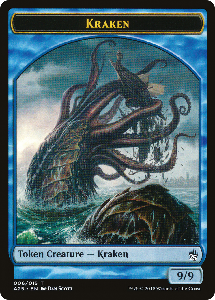 Kraken Token (006) (A25-006) [Tokens] Masters 25 Tokens MTG Single Wizards of the Coast
