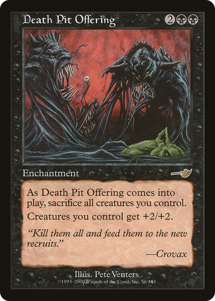 Death Pit Offering (NMS-056) [Nemesis] MTG Single Wizards of the Coast