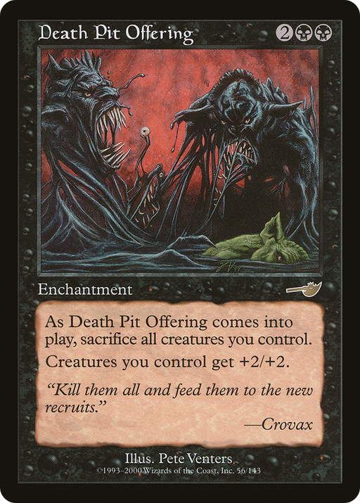 Death Pit Offering (NMS-056) [Nemesis] MTG Single Wizards of the Coast