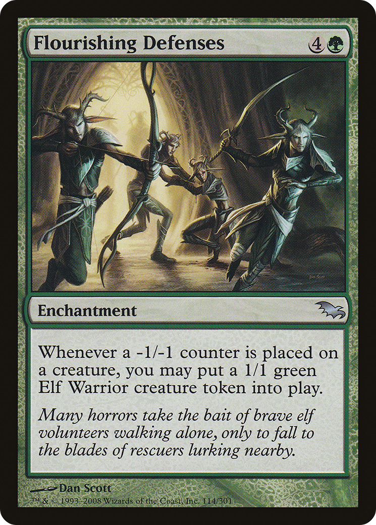 Flourishing Defenses (SHM-114) [Shadowmoor] MTG Single Wizards of the Coast