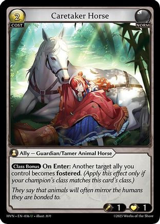 Caretaker Horse (036) [Abyssal Heaven] Grand Archive Single Weebs of the Shore