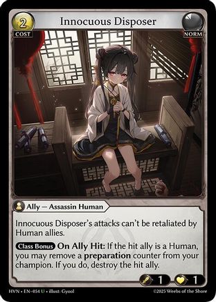 Innocuous Disposer (054) [Abyssal Heaven] Grand Archive Single Weebs of the Shore