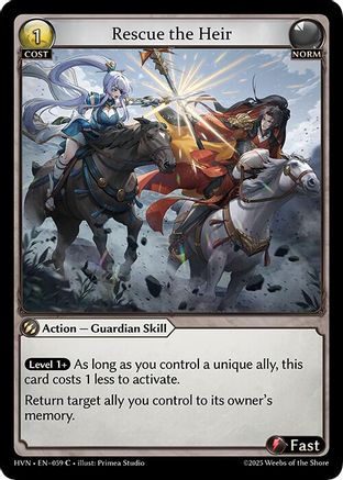 Rescue the Heir (059) [Abyssal Heaven] Grand Archive Single Weebs of the Shore