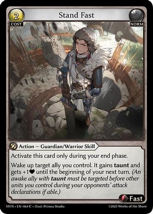 Stand Fast (064) [Abyssal Heaven] Grand Archive Single Weebs of the Shore