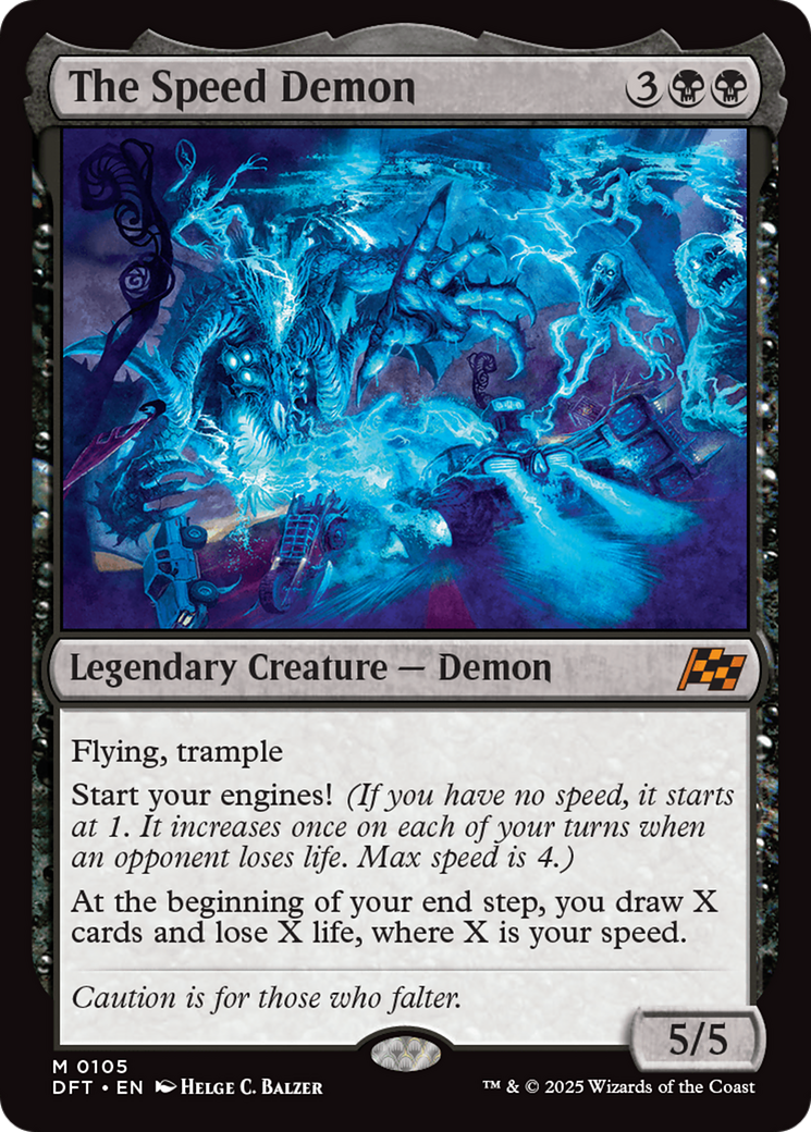 The Speed Demon (DFT-105) [Aetherdrift] Foil MTG Single Wizards of the Coast
