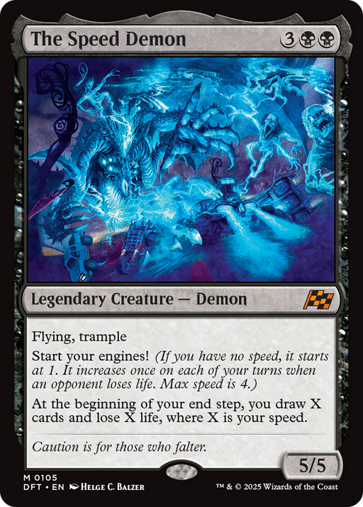 The Speed Demon (DFT-105) [Aetherdrift] Foil MTG Single Wizards of the Coast