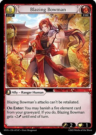 Blazing Bowman (075) [Abyssal Heaven] Grand Archive Single Weebs of the Shore