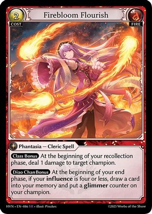 Firebloom Flourish (086) [Abyssal Heaven] Grand Archive Single Weebs of the Shore