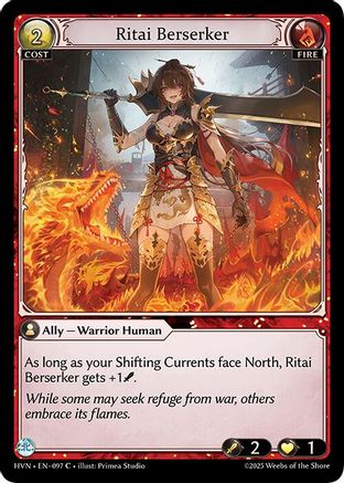 Ritai Berserker (097) [Abyssal Heaven] Foil Grand Archive Single Weebs of the Shore