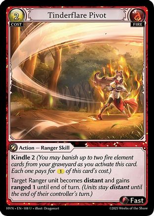 Tinderflare Pivot (108) [Abyssal Heaven] Foil Grand Archive Single Weebs of the Shore
