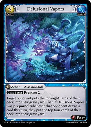 Delusional Vapors (116) [Abyssal Heaven] Foil Grand Archive Single Weebs of the Shore