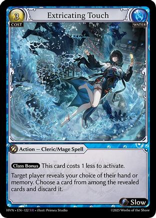 Extricating Touch (122) [Abyssal Heaven] Foil Grand Archive Single Weebs of the Shore