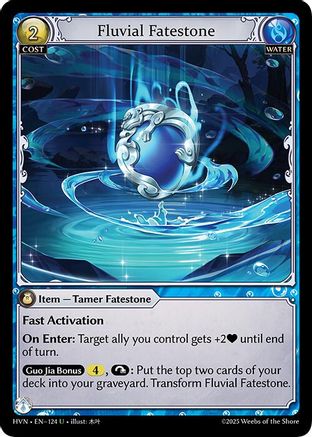 Fluvial Fatestone // Mocking Otter (124) [Abyssal Heaven] Grand Archive Single Weebs of the Shore