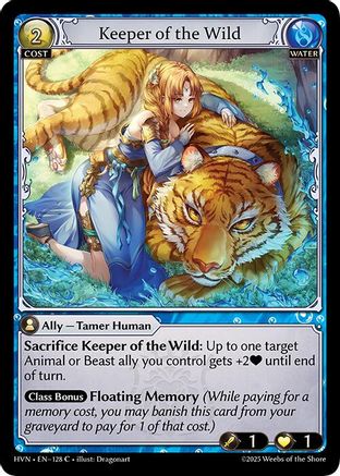 Keeper of the Wild (128) [Abyssal Heaven] Foil Grand Archive Single Weebs of the Shore