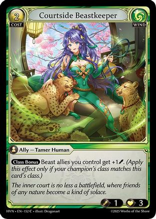 Courtside Beastkeeper (152) [Abyssal Heaven] Foil Grand Archive Single Weebs of the Shore