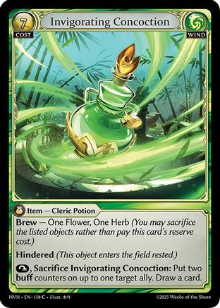 Invigorating Concoction (158) [Abyssal Heaven] Foil Grand Archive Single Weebs of the Shore