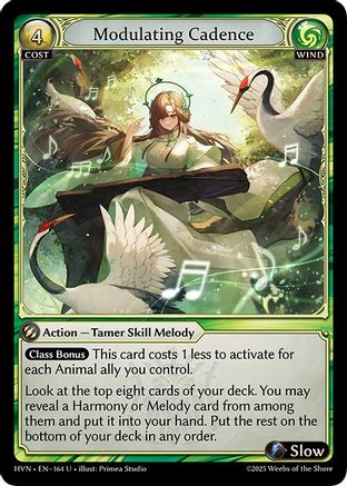 Modulating Cadence (164) [Abyssal Heaven] Foil Grand Archive Single Weebs of the Shore