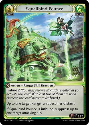 Squallbind Pounce (173) [Abyssal Heaven] Foil Grand Archive Single Weebs of the Shore