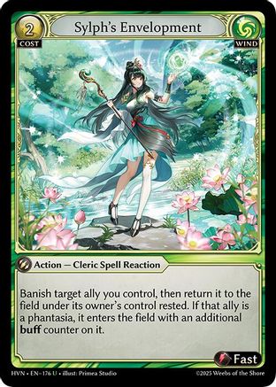 Sylph's Envelopment (176) [Abyssal Heaven] Foil Grand Archive Single Weebs of the Shore