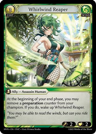 Whirlwind Reaper (178) [Abyssal Heaven] Grand Archive Single Weebs of the Shore