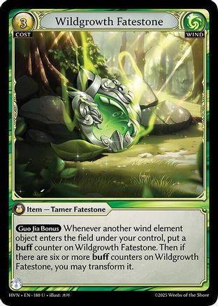Wildgrowth Fatestone // Elder Mandrill (180) [Abyssal Heaven] Foil Grand Archive Single Weebs of the Shore