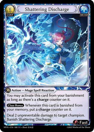 Shattering Discharge (188) [Abyssal Heaven] Grand Archive Single Weebs of the Shore