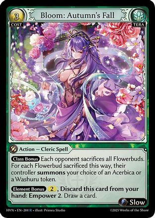 Bloom: Autumn's Fall (204) [Abyssal Heaven] Foil Grand Archive Single Weebs of the Shore