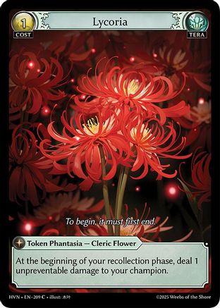Lycoria (209) [Abyssal Heaven] Foil Grand Archive Single Weebs of the Shore