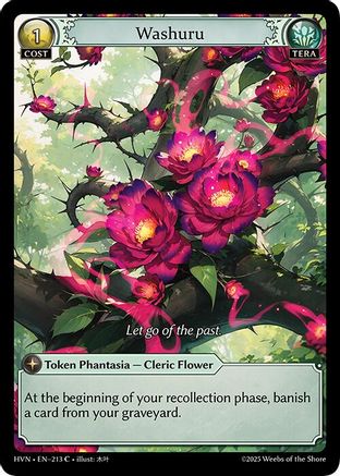 Washuru (213) [Abyssal Heaven] Foil Grand Archive Single Weebs of the Shore