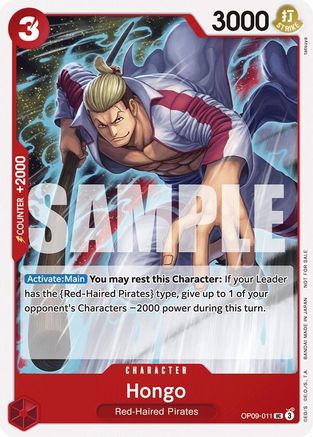 Hongo (Tournament Pack 2025 Vol. 2) (OP09-011) [One Piece Promotion Cards] One Piece Single Bandai