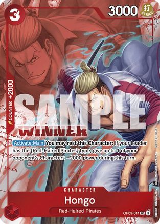 Hongo (Winner Pack 2025 Vol. 2) (OP09-011) [One Piece Promotion Cards] Foil One Piece Single Bandai