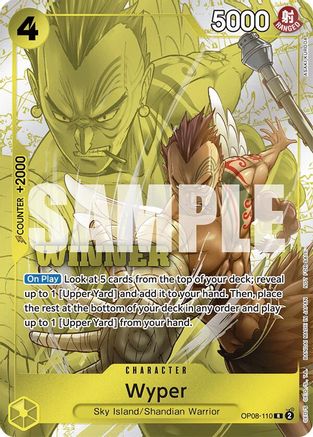 Wyper (Winner Pack 2025 Vol. 2) (OP08-110) [One Piece Promotion Cards] Foil One Piece Single Bandai