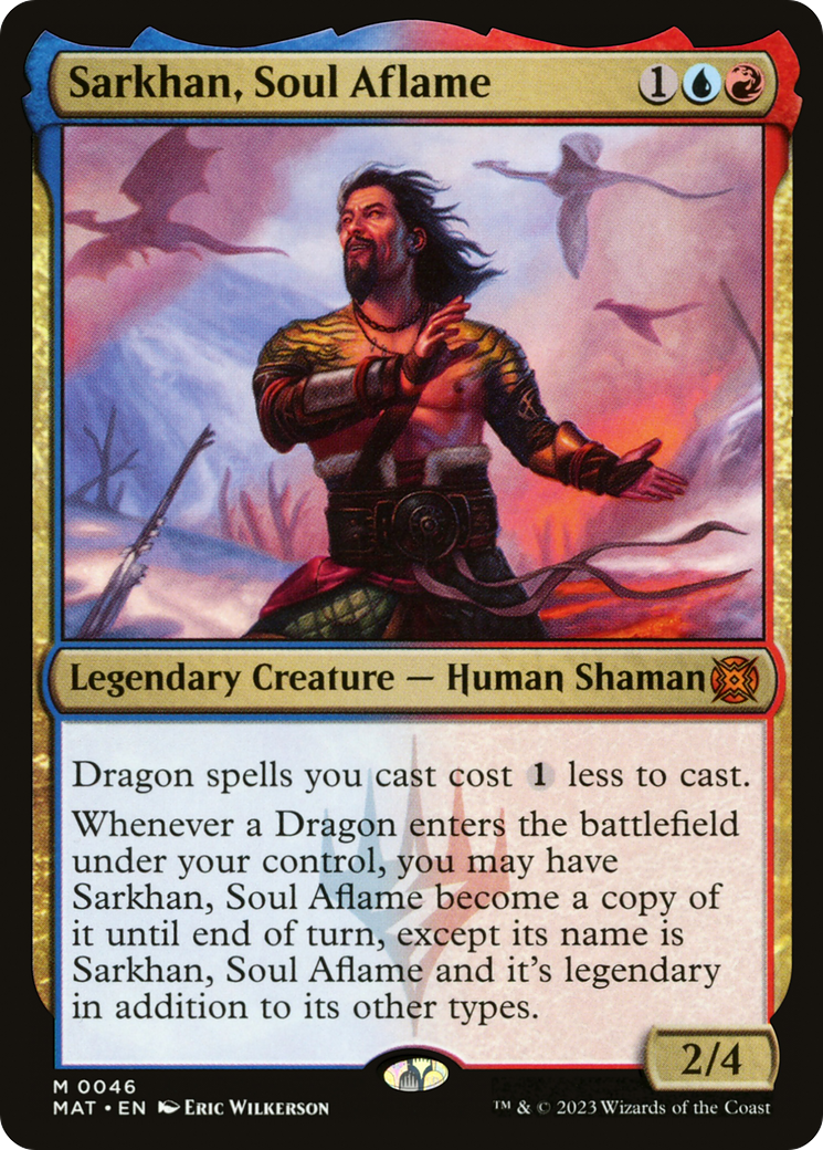 Sarkhan, Soul Aflame (MAT-046) [March of the Machine: The Aftermath] Foil MTG Single Wizards of the Coast