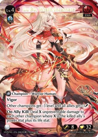 Lu Bu, Wrath Incarnate (CUR) (208) [Abyssal Heaven] Grand Archive Single Weebs of the Shore