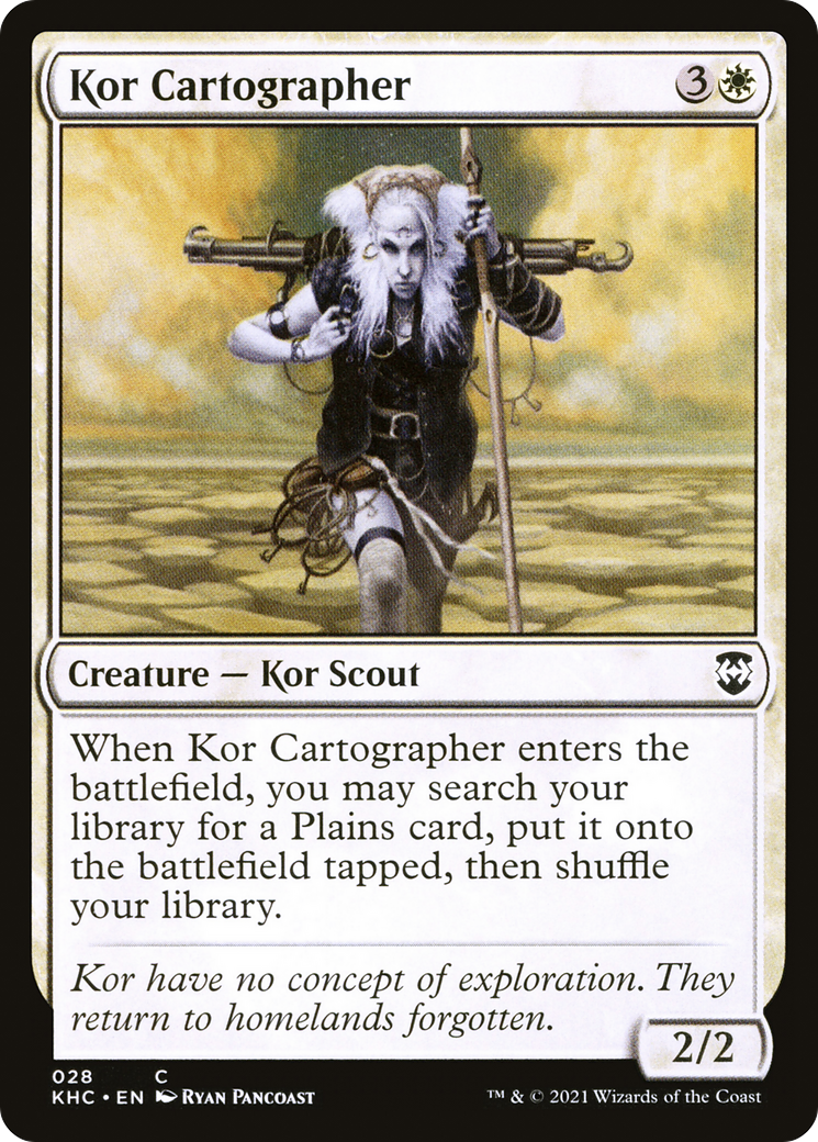 Kor Cartographer (KHC-028) [Kaldheim Commander] MTG Single Wizards of the Coast