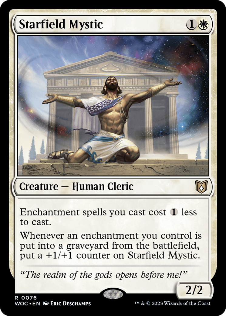 Starfield Mystic (WOC-076) [Wilds of Eldraine Commander] MTG Single Wizards of the Coast