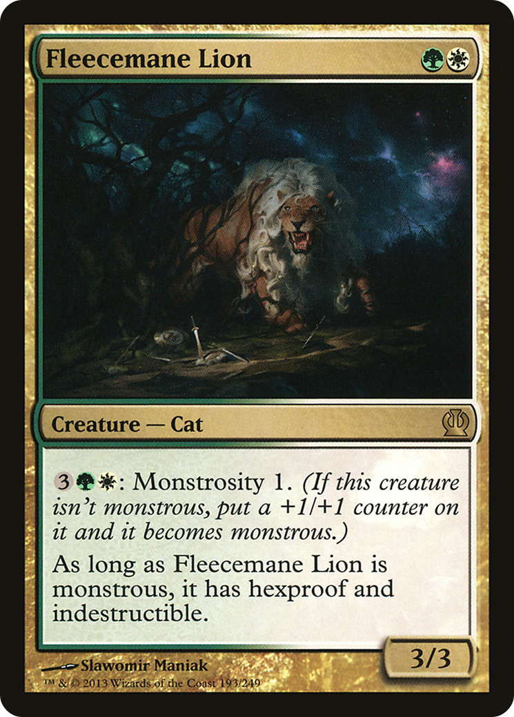 Fleecemane Lion (THS-193) [Theros] MTG Single Wizards of the Coast