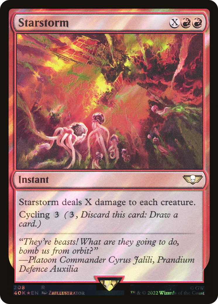 Starstorm (40K-208★) [Warhammer 40,000 Commander] Foil MTG Single Wizards of the Coast