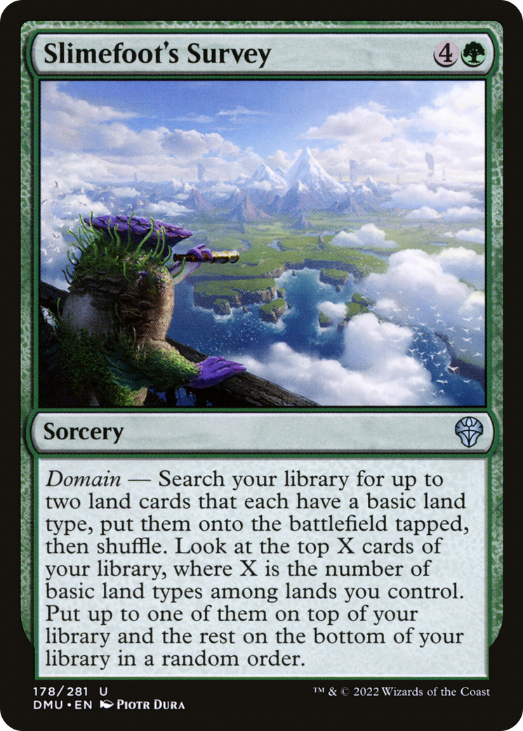 Slimefoot's Survey (DMU-178) [Dominaria United] MTG Single Wizards of the Coast