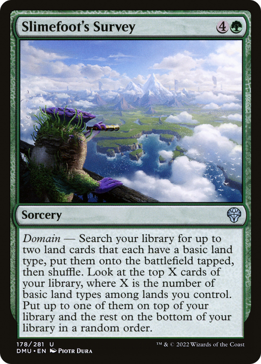 Slimefoot's Survey (DMU-178) [Dominaria United] MTG Single Wizards of the Coast